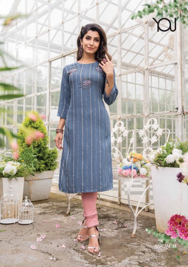 Wanna Sargam 5 Heavy Viscose Rayon Kurti With Bottom Collection 